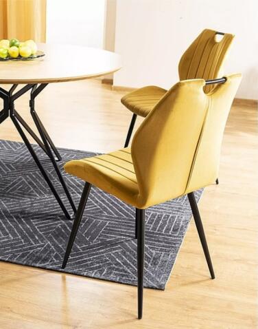 Стул SIGNAL ARCO Velvet Bluvel 68 карри/черный
