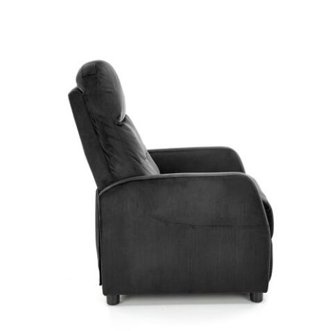 Кресло HALMAR FELIPE 2 раскладное, черный/венге