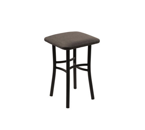 Табурет ВВР Квадрат бурый/черный, рогожка