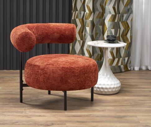 Кресло HALMAR HAZARD корица/черный