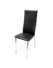 Стул ВВР Версаль черный/хром, экокожа