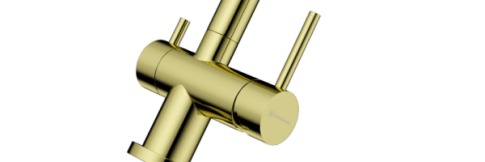 Смеситель для кухни Omoikiri Nagano LG светлое золото