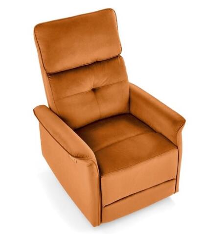 Кресло HALMAR SEMIR раскладное, корица