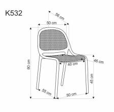 Стул HALMAR K532 хаки