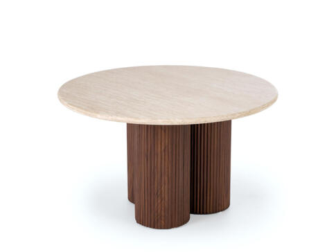 Стол журнальный HALMAR DOROTEA травертин/орех