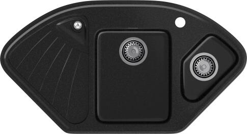 Кухонная мойка GRANFEST CORNER C-1040E черный