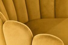 Стул HALMAR K410 горчичный/черный