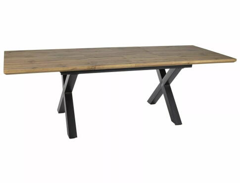 Стол обеденный SIGNAL XAVIERO II дуб артизан/черный 160-240/90