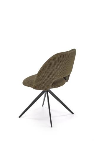 Стул HALMAR K546 оливковый/черный, поворотный