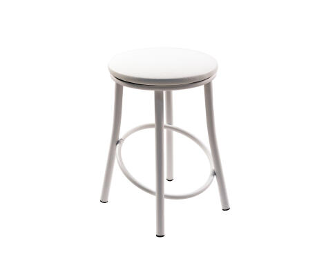 Табурет ВВР Сфера белый Крокодил/белый, экокожа