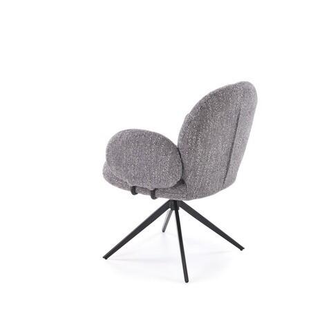 Стул HALMAR K568 серый/черный, поворотный