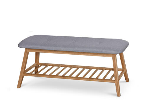 Полка для обуви HALMAR ST-15 натуральный/серый, 100/30/44