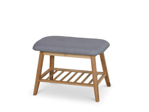 Полка для обуви HALMAR ST-14 натуральный/серый, 60/30/44 Полка для обуви HALMAR ST-14 натуральный/серый, 60/30/44