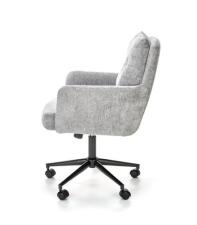 Кресло компьютерное HALMAR FLORES светло-серый/черный