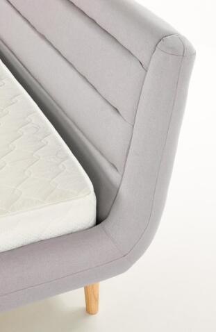 Кровать HALMAR ELANDA светло-серый/натуральный, 160/200