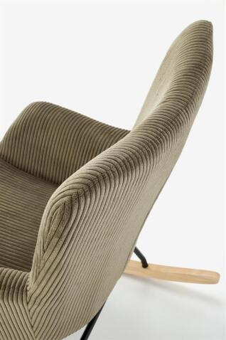 Кресло-качалка HALMAR BELMIRO оливковый