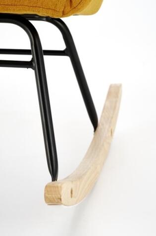 Кресло-качалка HALMAR VASCO горчичный