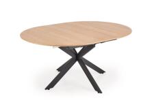 Стол обеденный HALMAR ACORD натуральный/черный 120-200/120