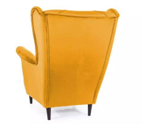 Кресло SIGNAL LADY Velvet Bluvel 68 карри/венге