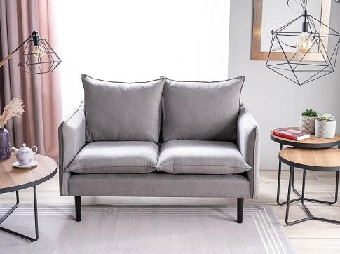 Диван SIGNAL FLORA Velvet Bluvel 14 серый/венге