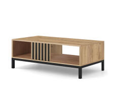 Стол журнальный HALMAR LAMINO LAW-1 дуб крафт/черный