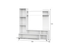 Мебель для гостиной К NN Мебель МГС 9 Белый/Цемент светлый