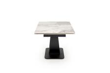 Стол обеденный HALMAR FERNANDO белый мрамор/черный 160-240/92