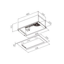 Вытяжка WEISSGAUFF Box 850 PB Black Edition