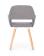 Стул HALMAR K283 серый/натуральный