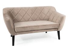 Диван SIGNAL KARO 2 Velvet Bluvel 40 темно-бежевый/венге