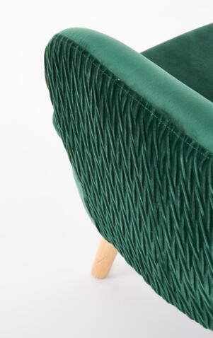 Кресло HALMAR RAVEL темно-зеленый/натуральный