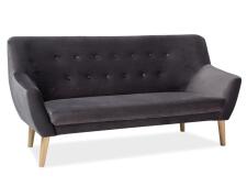 Диван SIGNAL NORDIC 2 Velvet Bluvel 14 серый/бук