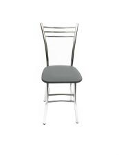 Стул ВВР Трио серый/хром, экокожа