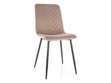 Стул SIGNAL DAREN Velvet Bluvel 40 темно-бежевый/черный