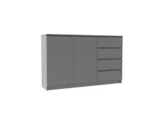 Комод ДСВ (МС Мори) МК 1600.1 Графит
