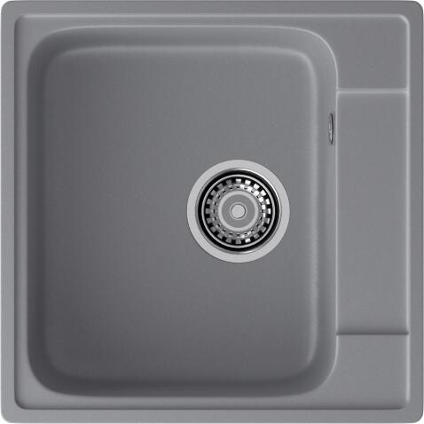 Кухонная мойка GRANFEST QUARZ Z-48 темно-серый + сифон