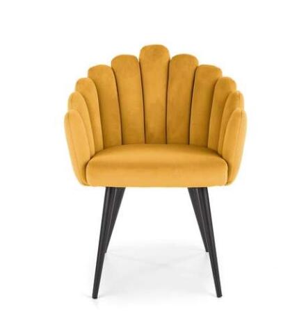 Стул HALMAR K410 горчичный/черный