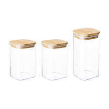 Набор банок для сыпучих продуктов (3 шт.) OMOIKIRI