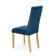 Стул HALMAR DIEGO 3 Monolith 77 синий/дуб медовый