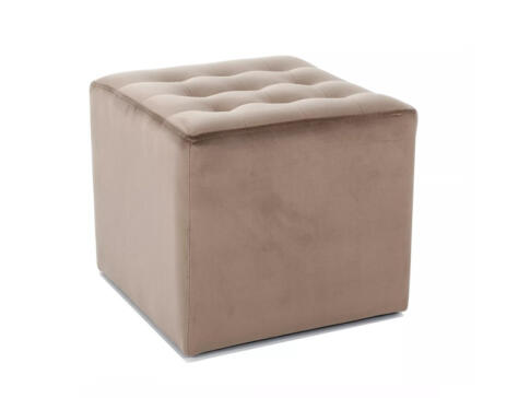 Пуф SIGNAL LORI Velvet Bluvel 40 темно-бежевый
