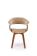 Стул HALMAR K545 бежевый/орех