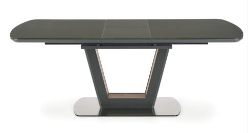 Стол обеденный HALMAR BILOTTI темно-серый/орех 160-200/90