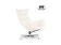 Кресло HALMAR LUXOR белый/хром
