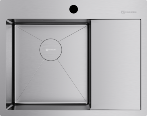 Кухонная мойка из нержавейки Omoikiri Akisame 65-IN-L нержавеющая сталь