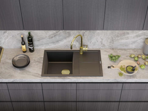 Смеситель для кухни Omoikiri Wakayama-LG светлое золото