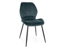 Стул SIGNAL JAKE Velvet Bluvel 78 темно-зеленый/черный