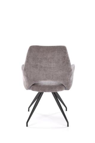 Стул HALMAR K542 серый/черный, поворотный