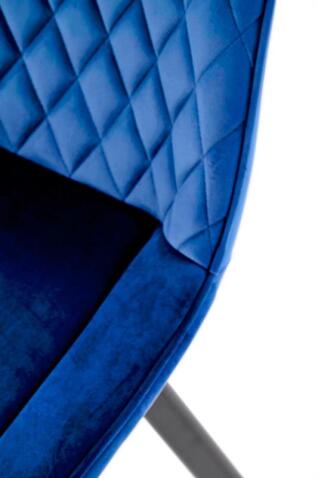 Стул HALMAR K520 синий/черный, поворотный