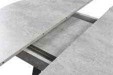 Стол ВВР Элип Камень светлый/черный профиль, ЛДСП