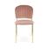Стул HALMAR K499 розовый/золотой
